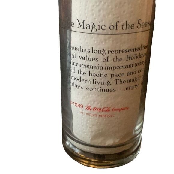Vintage Coca Cola 1989 Glasses Lot Set of 2 Relive the Magic of the Season - Picture 11 of 14